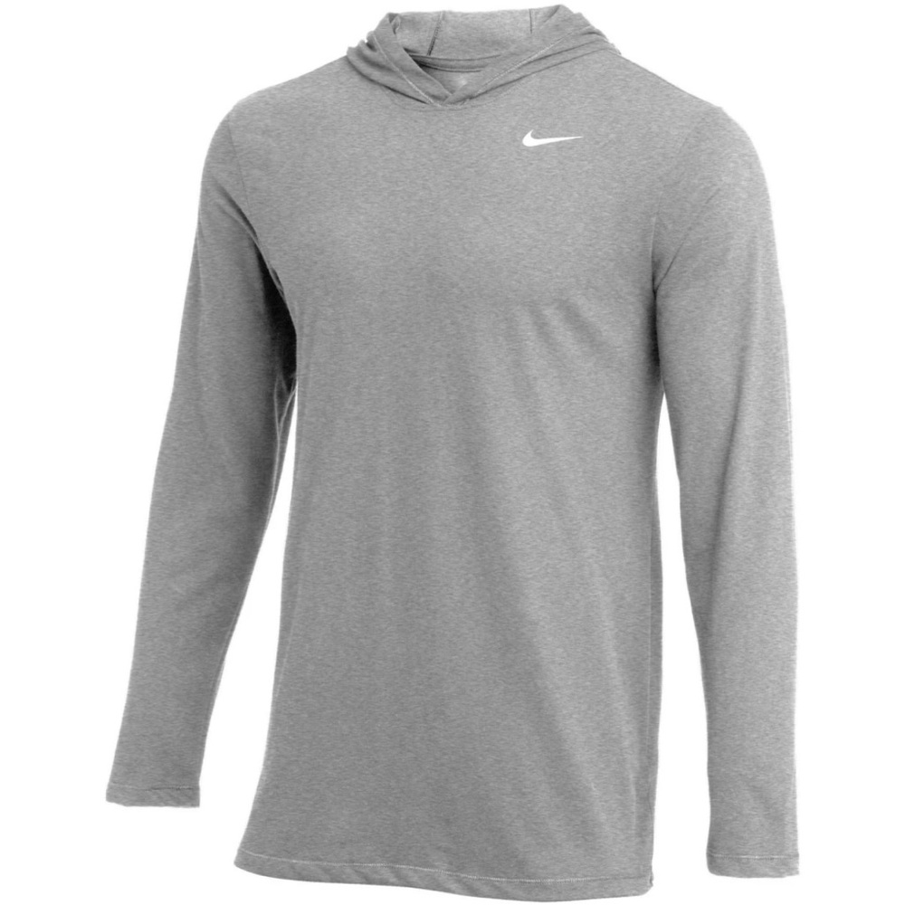 Nike Dri-FIT Long Sleeve Hoodie Tee Gray Men’s Size Small